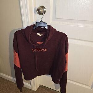 Vans Women's Maroon and Coral Hoodie